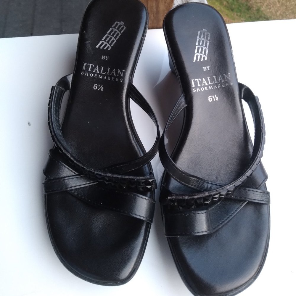Sandals with heels 6 1/2 m shoe women black